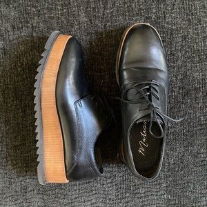 Leather Woodgrain Platform Creeper